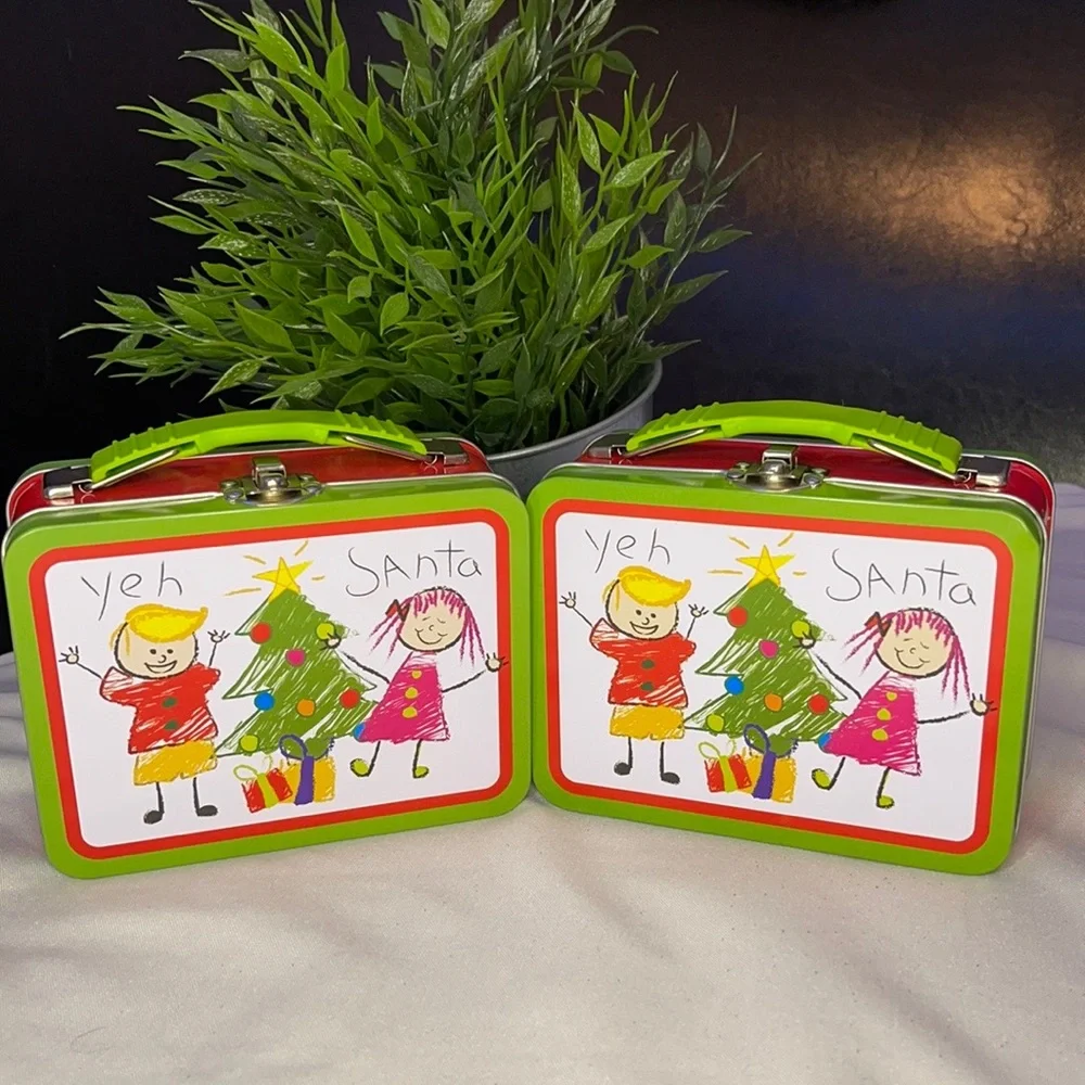 🔥 SALE Christmas Mini Lunch Tins set of 2